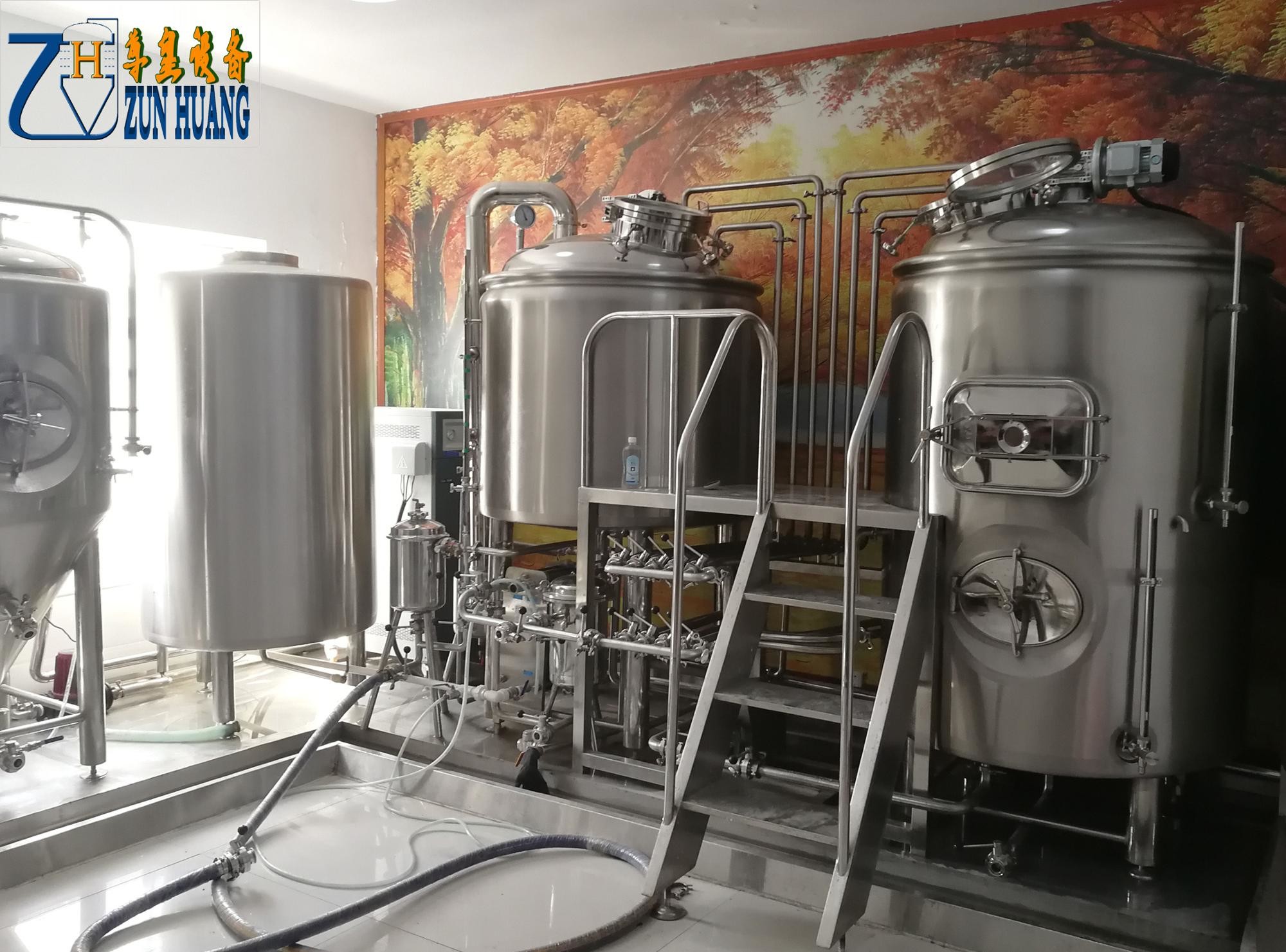 800L Stainless Steel Micro Beer Brewing Equipment , Micro Brewing Systems