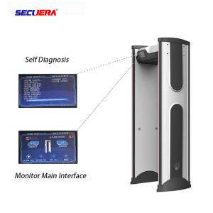Quality LCD Display Walk Through Temperature Detector Gate 0-99 Adjustable Sensitivity wholesale