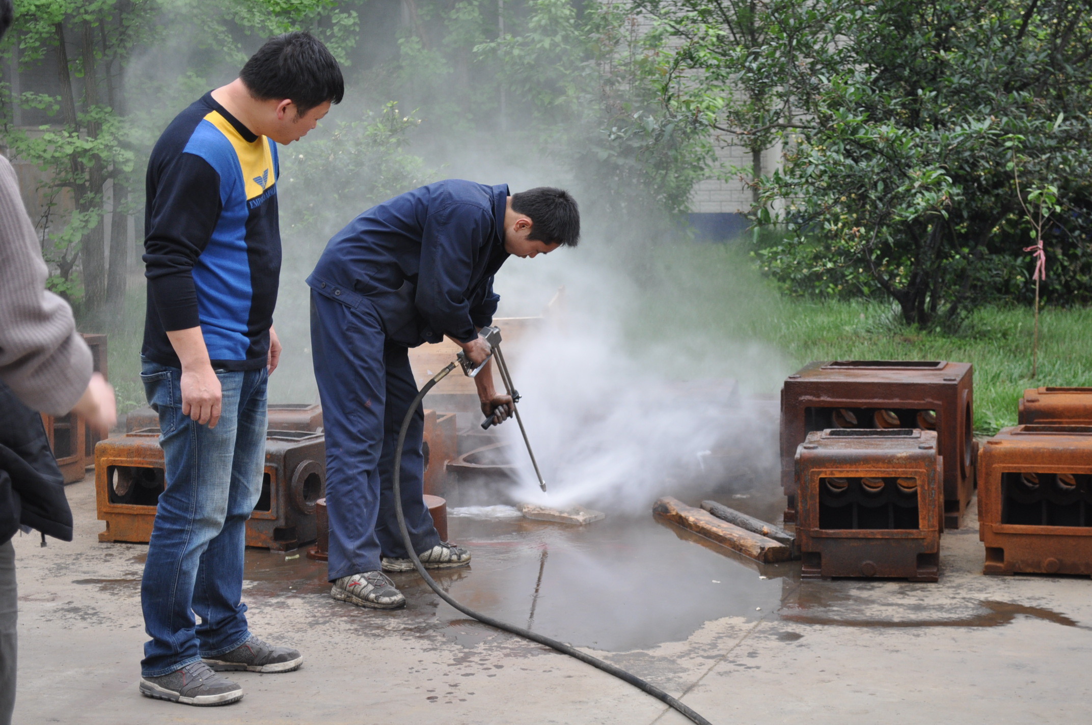 7.5kw Industrial Water Jet Cleaning Machine Adjustable Working Pressure
