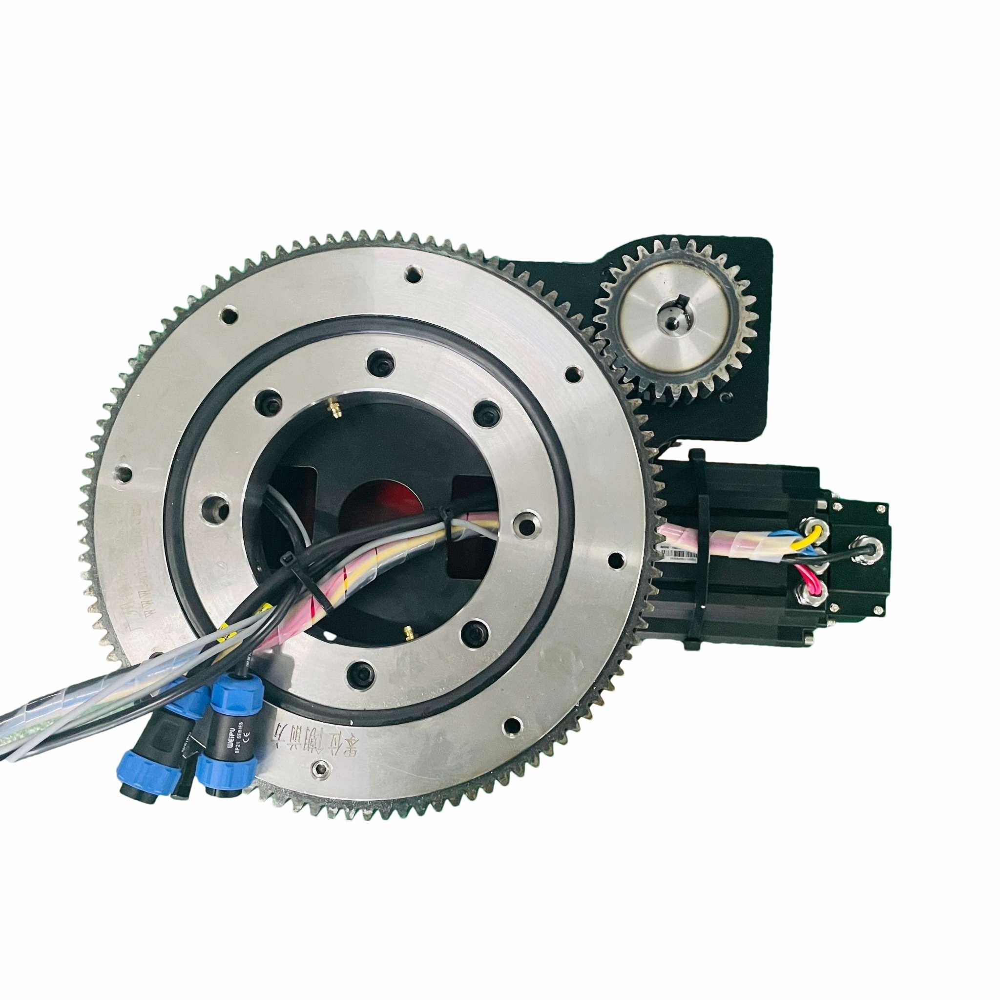 Excited Motor Horizontal AGV Steerable Drive Wheel Assembly 3000RPM