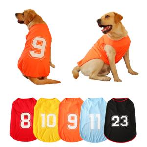 Quality Summer Premium Large Dog Clothes Thin Vest Jersey Pet Clothes wholesale
