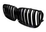 Gloss Matt ABS Black Plastic Car Hood Front Kidney Grill