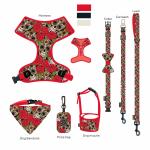 Breathability Dog Poop Bags No Pull Harness Leash Collar Set