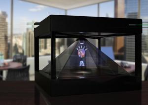 Quality Holographic Pyramid 3D hologram box for Product Presentation , View from 4 Sides wholesale