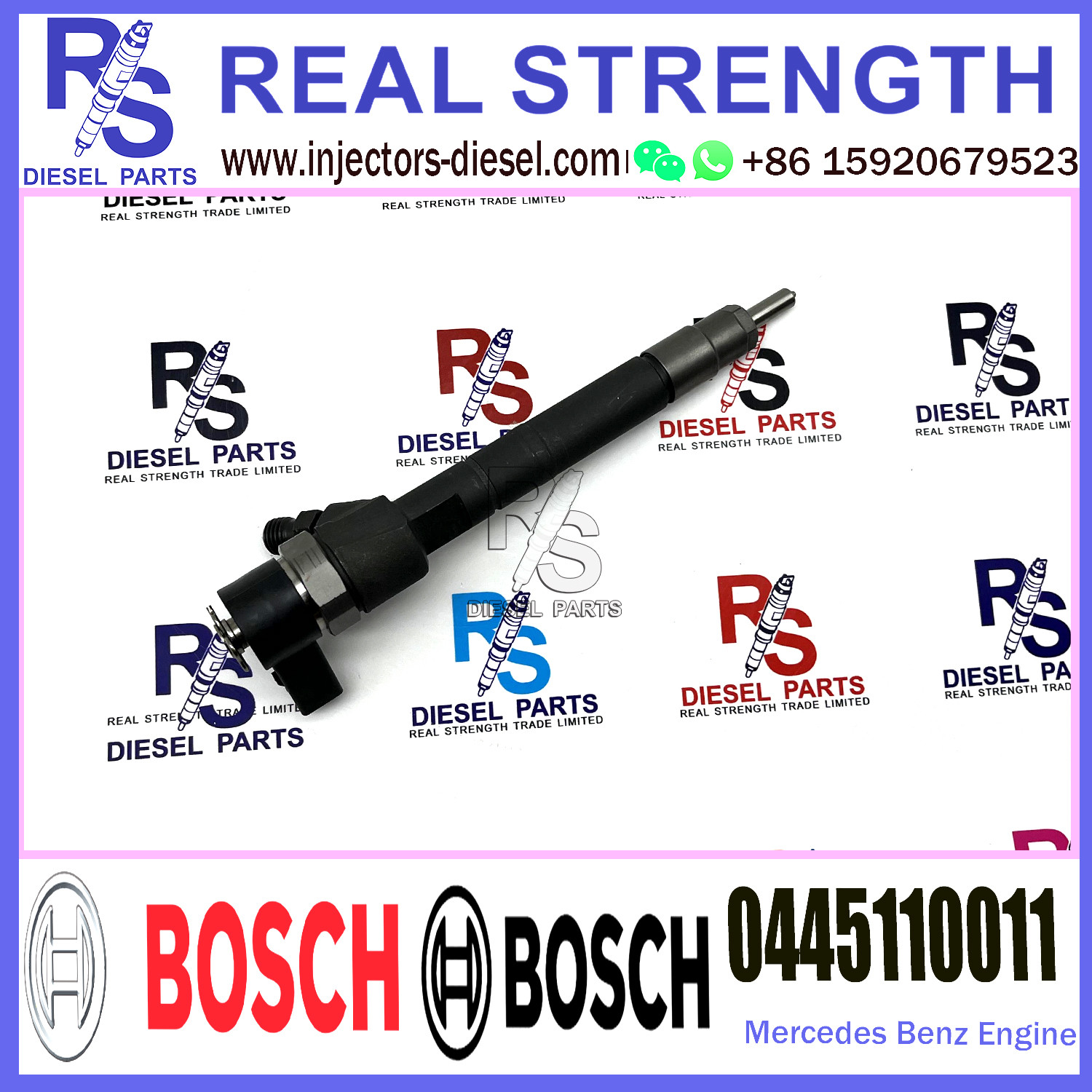Diesel Fuel Common Rail Injector 0445110010 0986435004 0445110011 A6110700487 For Mercedes-Benz 2.2CDi Engine