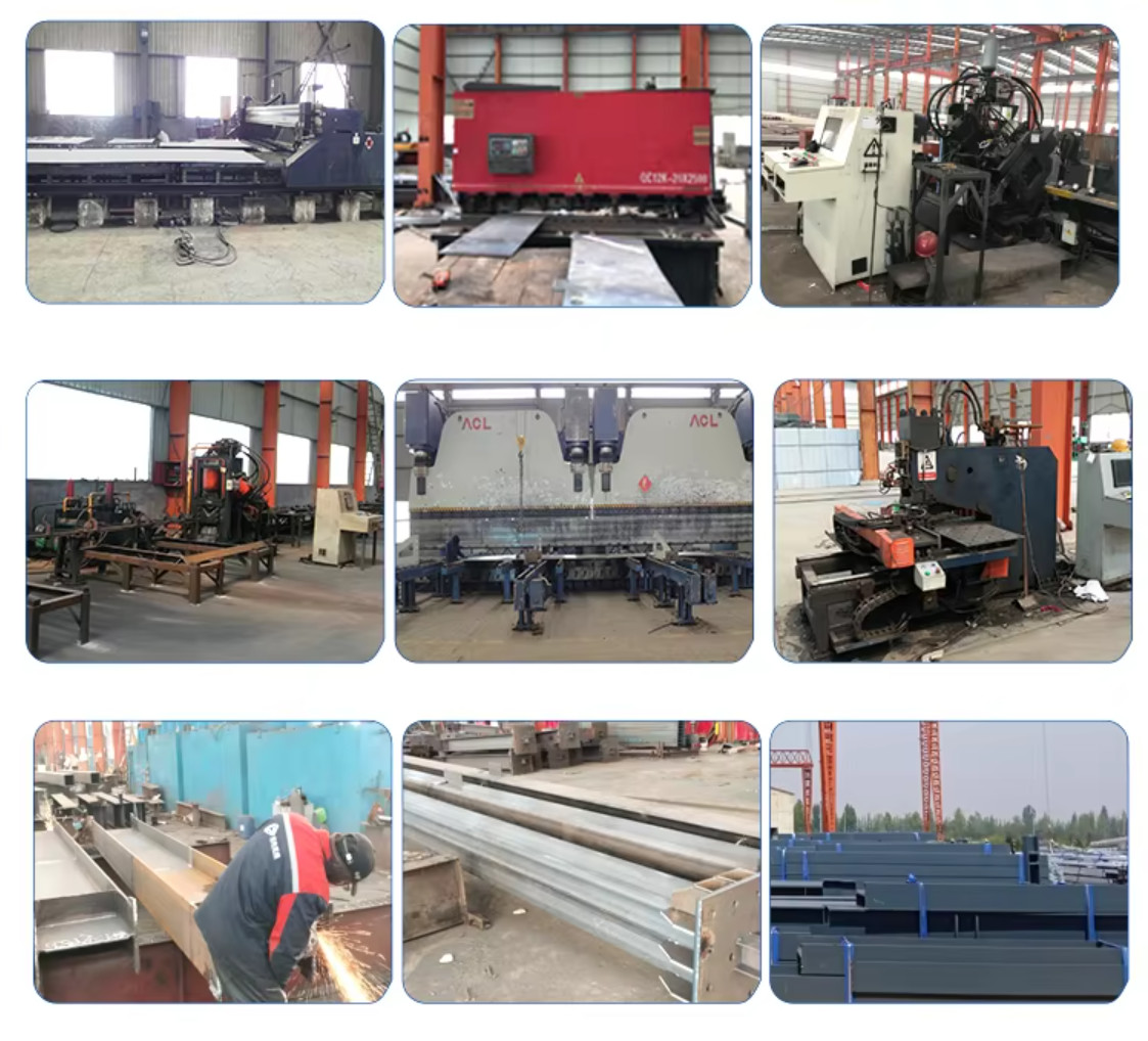 Hot Rolled Customized Steel Structure for Bridges and Buildings with Bending Welding Punching and Cutting Services