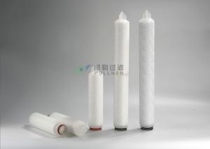 Quality Pharmaceutical Pleated Filter Cartridge 2.7&quot; Diameter Pleated Filter Cartridge PP Material 5micron wholesale