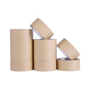 Quality 0.12mm Packing Adhesive Tape Kraft Flatback Carton Sealing Tape wholesale