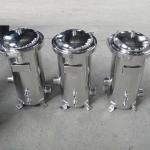 SS304 316L Single Bag Water Pre Filter Housing With 10 20 40 Inch Length