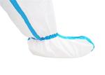 FDA CE Sterile Disposable Chemical Suit , Waterproof Disposable Coveralls