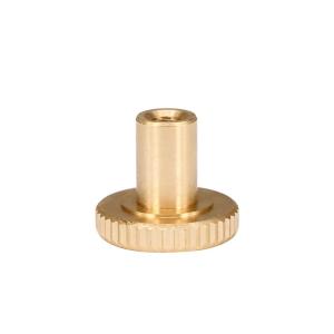 Quality Golden 15mm X 12mm Heatbed Ultimaker2 M3 Knurled Nut Leveling Fixing Nut wholesale