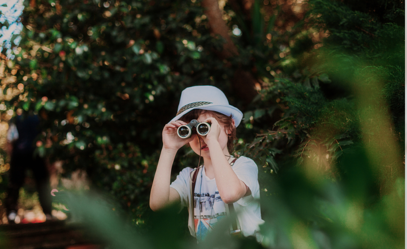 Mini Cute 8X22 Porro Kids Toy Binoculars Rain - Proof Overturn Eyecup Type