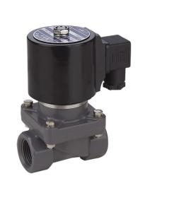Quality Anti Corrosive PVC Plastic Fluid Solenoid Valve 1/2＂3/4＂For Acid / Alkali Liquids wholesale