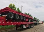 4 Axle Flatbed Trailer Container Truck Cargo Semi Trailers