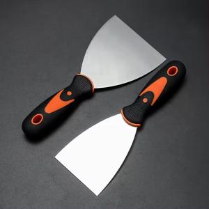 Quality Rubber Handle Stainless Steel Blade Scrapers Flexible spatula putty knife wholesale