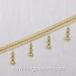 Handmade fashionable chain beads lace tassels fringes for curtain/sofa/pillow