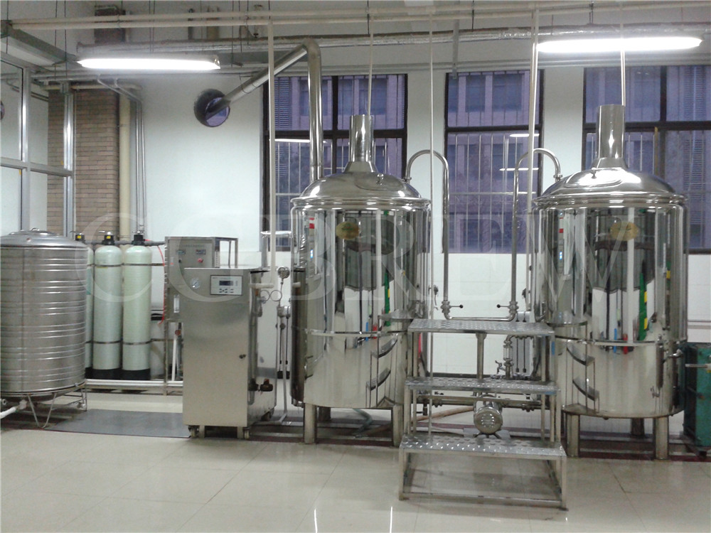 500L luxury red copper Beer making machinery used in a restaurant and microbrewery