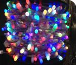 Christmas 100m 666leds 12V flashing led clip on light for AU wedding Garland