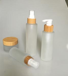 Quality Classic 150ml 50g Bamboo Cosmetic Container With Lid wholesale