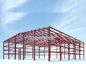Metal Building Construction Industrial Prefabricated Metal Warehouse Fire Resistance