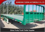 Mechanical Suspension 30 Tons Flatbed Container Trailer