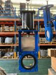 NBR Seat Slurry Knife Gate Valve With Double Acting Pneumatic Actuator