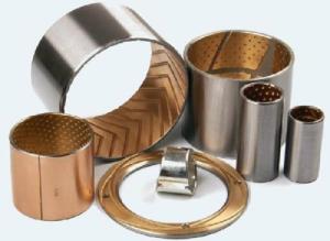 Quality GLYCO66 Standard Cylindrical Bushing , Bimetal Plain Shaft Bearing Wear Resistant wholesale