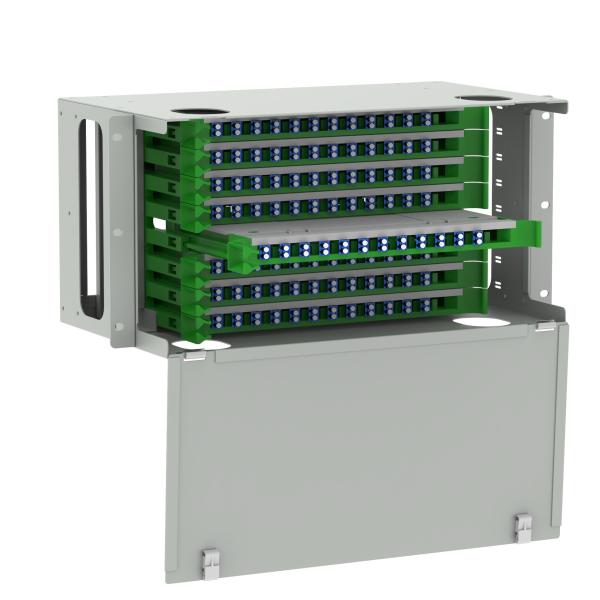 White LC Type 96 Ports Optic Fiber Distribution Patchpanel for Fiber Optic