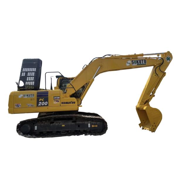 Used Komatsu PC200 Excavator 20 Tons Crawler with Original Color in Excellent