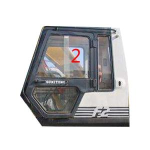 Quality Left Door Windshield Tempered Glass Replacement SUMITOMO SH280 S280 wholesale