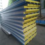 blue color insulated glass wool sandwich roof panel 5500 x 960 x 50mm