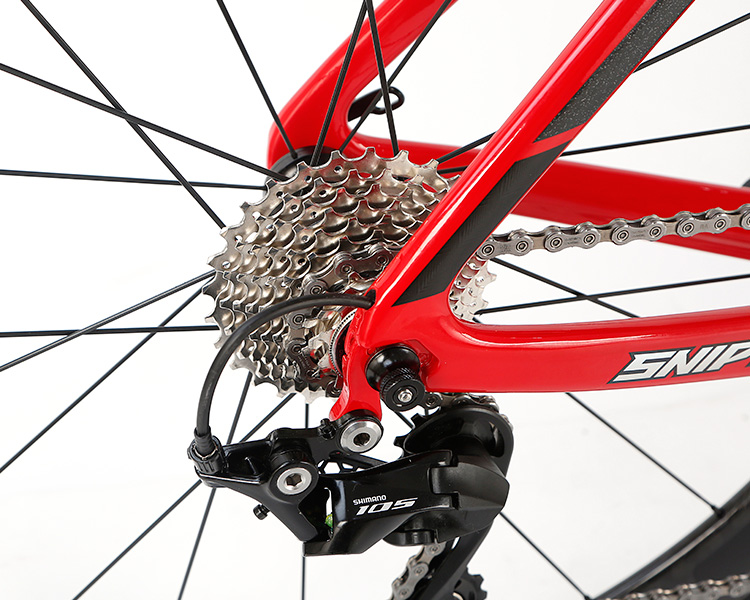 Carbon Fiber Fixed Gear Road Bike , 700c Disk Road Bike Skid Resistant