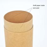 Airtight CMYK Color Kraft Tube Packaging For Food