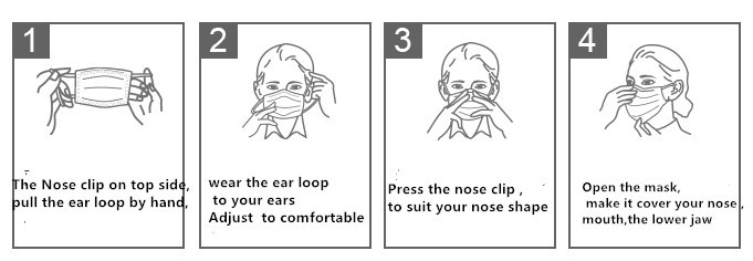 Small Size Children Disposable Face Mask 3 Layers For Personal Protective