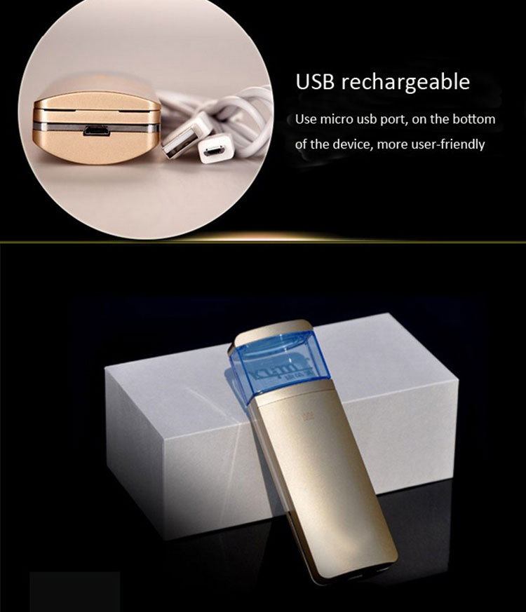 Private Label 18ML USB Nano Facial Mister 16ml Water Tank Long Life Span