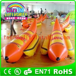 Quality Water game banana boat Inflatable Water Rowing Banana Boat wholesale