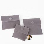 Custom Logo Printed Microfiber Jewellery Pouch Eco Friendly Jewelry Bags