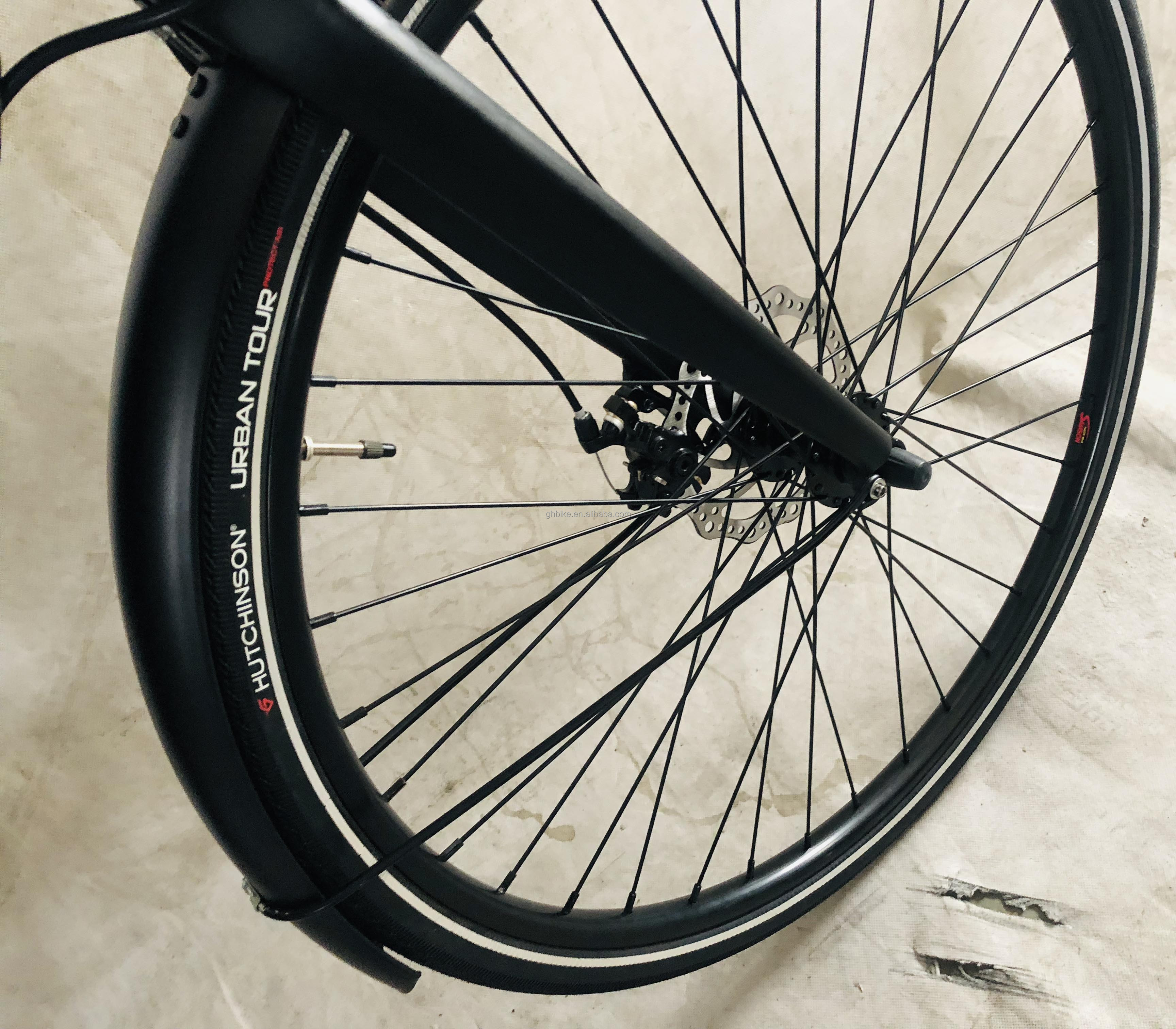 26inch 7 Speeds OEM Aluminum Frame 500W 48V 45KM/H Women City Girl Electric Hybrid Bike