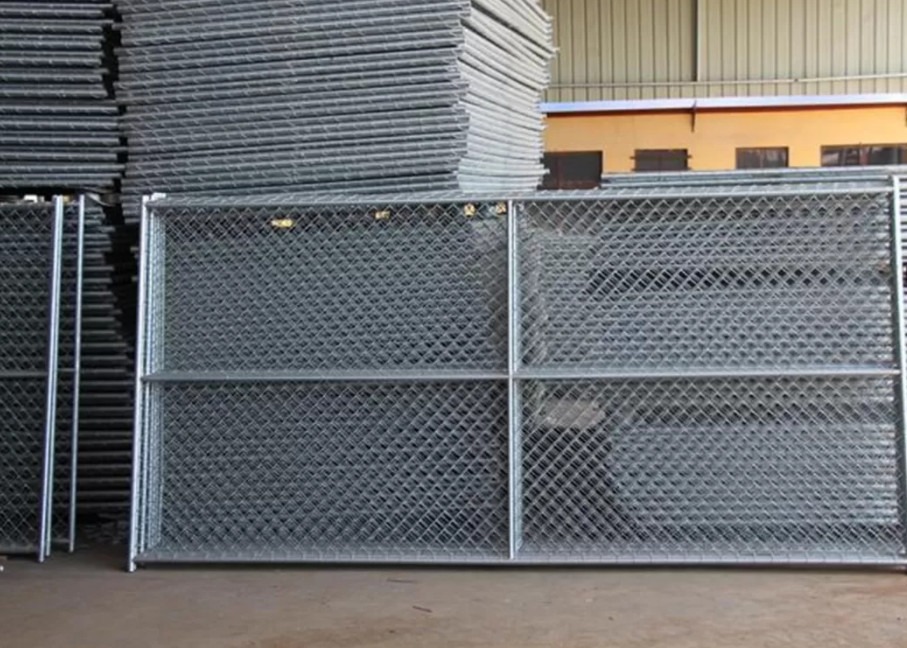 Portable 6x12ft Construction Site Security Fencing Anti Corrosion