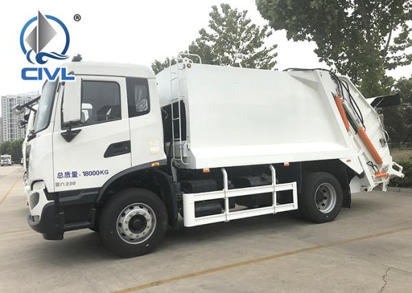 New White 4x2 Garbage Compactor Truck City Cleaning Waste Management Garbage