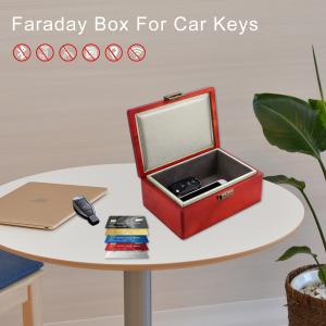 Quality Large Safe Faraday Key Box For Car Keys Fob Phones Cards Anti Spying wholesale