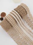 Christmas Brown Burlap Ribbon 5mm-45mm Wired Burlap Ribbon