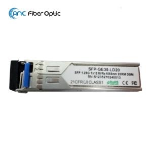 Quality 1.25G SFP Bidi Optical Transceiver Module 1310/1490/1550nm 20km 40km 80km LC Connector wholesale