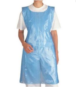 Quality Sleeveless Disposable CPE Gown , Unisex Waterproof Cooking Apron wholesale