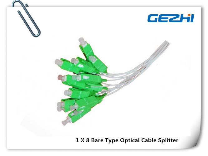 1 X 8 Bare fiber type fiber optic PLC splitter