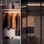 Customize Size Wooden Hinge Door Bedroom Wardrobe Design for European Market in