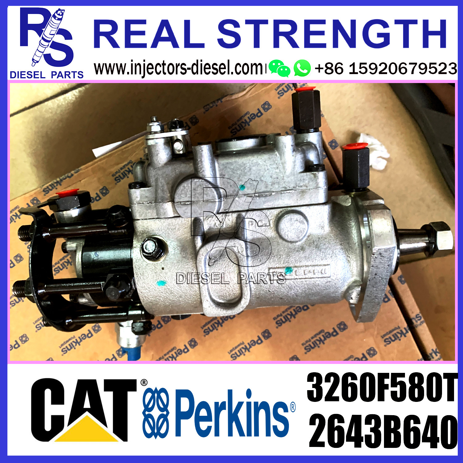 Original Brand New Diesel Fuel Injection Pump 3260F580T 2643B640 For Perkins