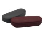 Red Durable Clamshell Metal Eyeglass Case Fancy Shape