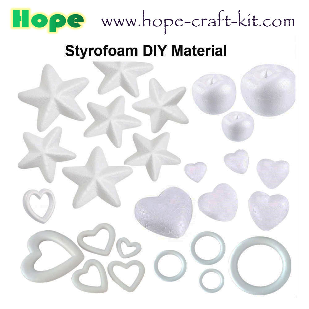 EPS Styrofoam Foam Half Ball Cone Star Heart for Kids Hobbies DIY Material OEM ODM Various Shapes Size STEM INNOVATION