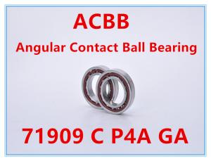 Quality 18000RPM-20000RPM Angular Contact Thrust Ball Bearing 71909 C P4A GA wholesale